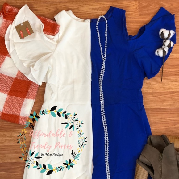 She & Sky | WHITE ROMPER | NWT - Picture 1 of 4